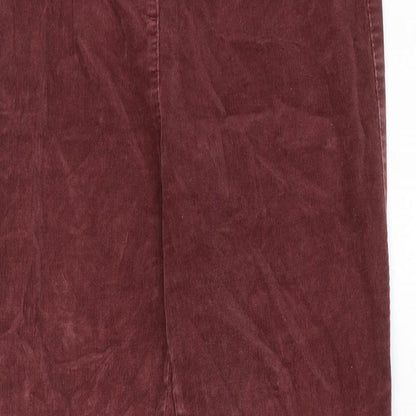 Womens UK Size 10 Classic Regular Fit  Brown Trousers