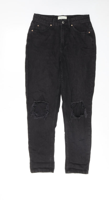 Denim & Co. Womens Black Cotton Skinny Jeans Size 10 Regular Zip