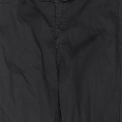 River Island Womens Black Cotton Skinny Jeans Size 14 Regular Button