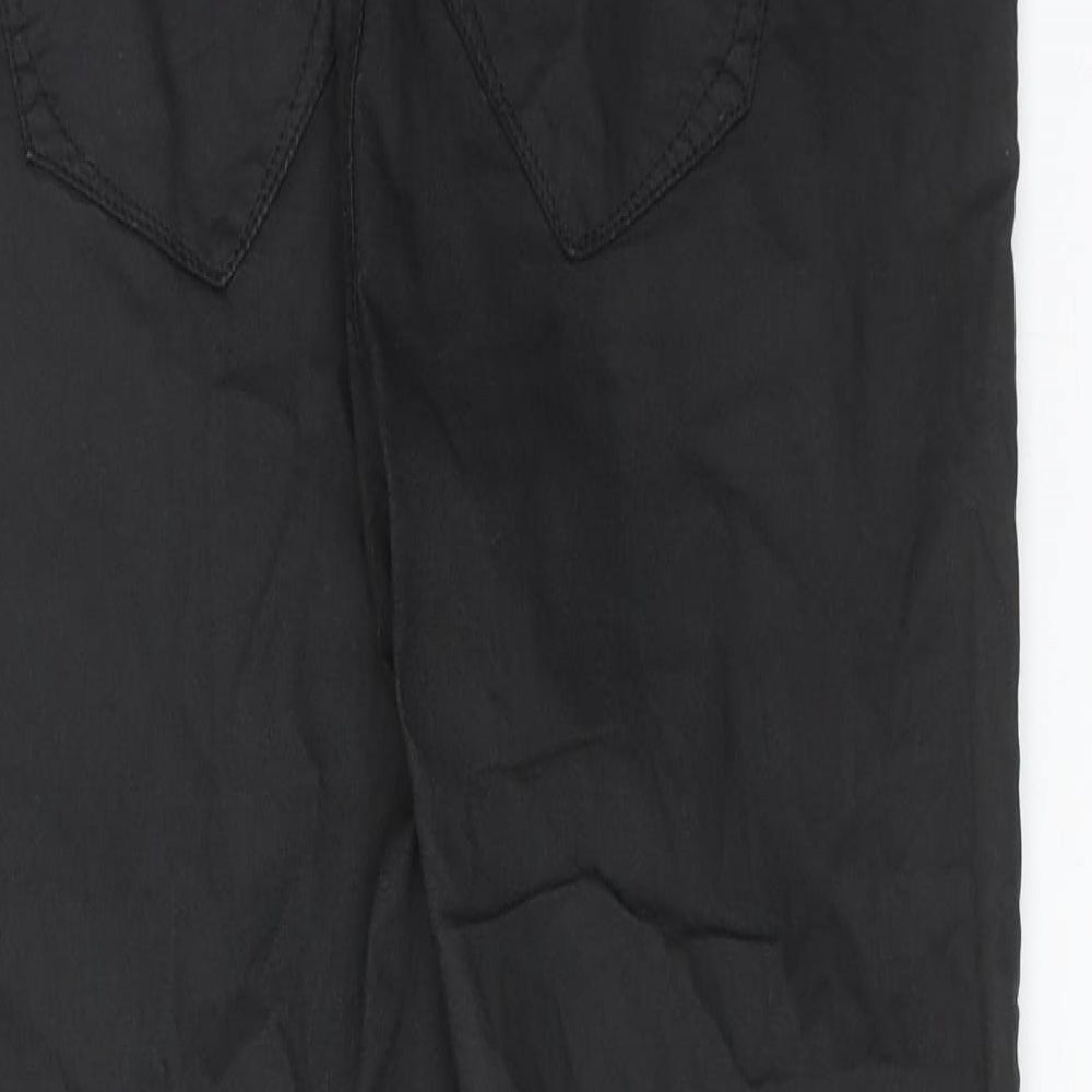 River Island Womens Black Cotton Skinny Jeans Size 14 Regular Button