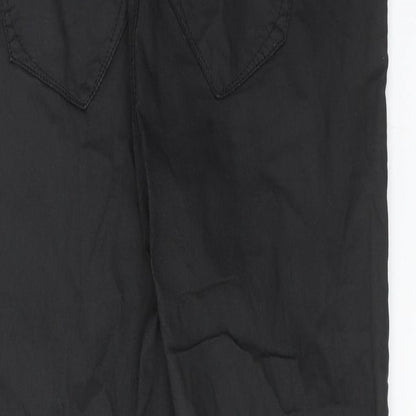 River Island Womens Black Cotton Skinny Jeans Size 14 Regular Button