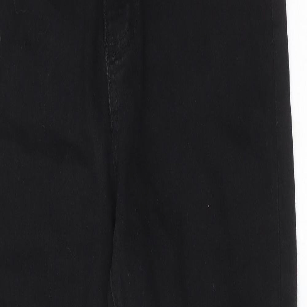 I SAW IT FIRST Womens Black Cotton Skinny Jeans Size 10 Regular Zip