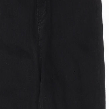 I SAW IT FIRST Womens Black Cotton Skinny Jeans Size 10 Regular Zip