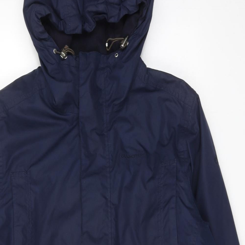 Mens UK Size M Cragho Blue Windbreaker Coat