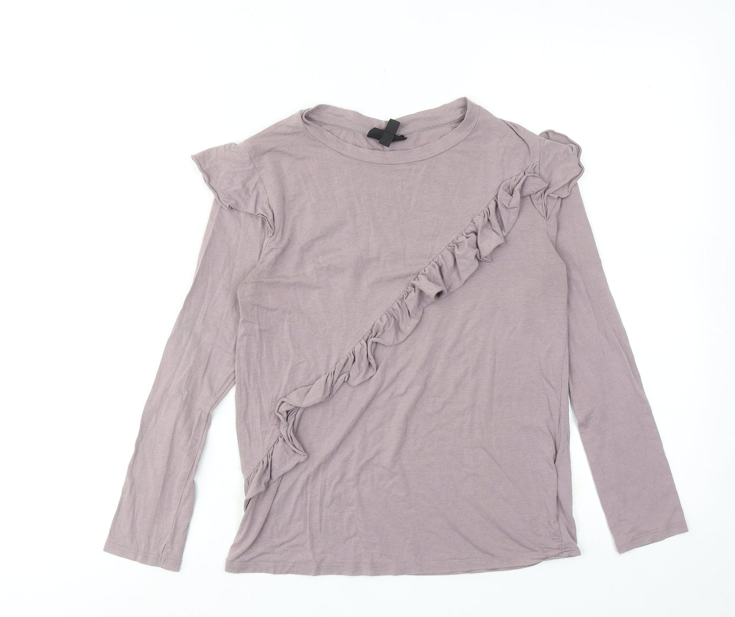 Womens UK Size 6 Topshop Purple Basic T-Shirt