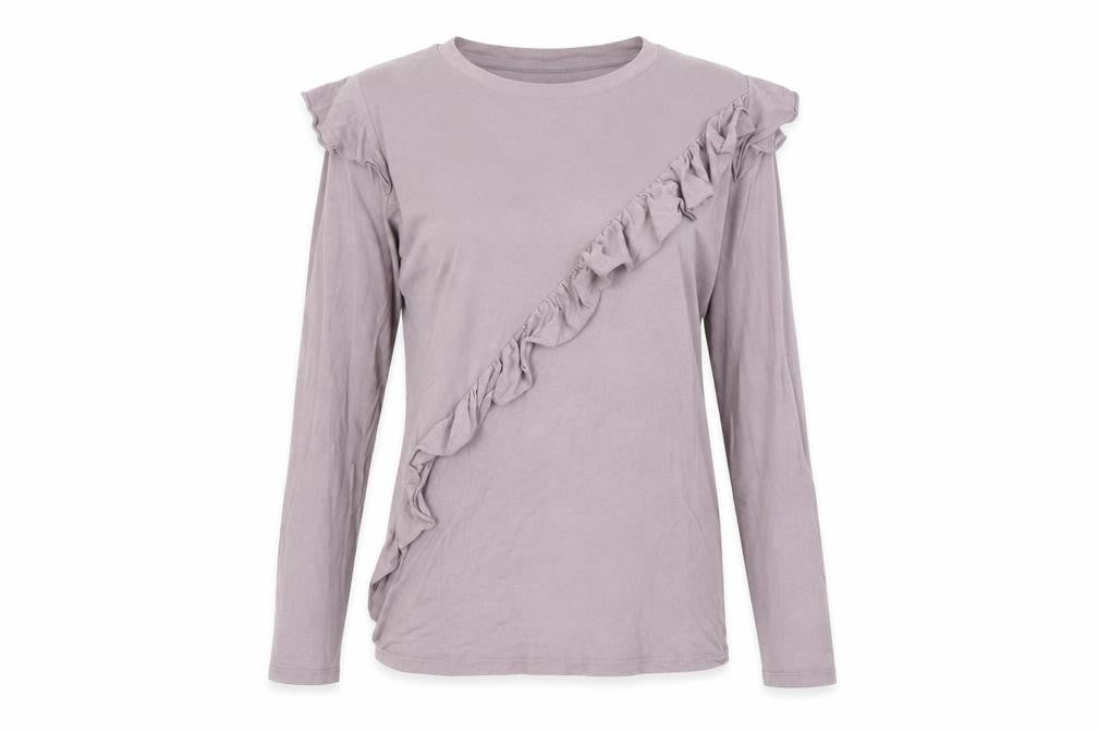 Womens UK Size 6 Topshop Purple Basic T-Shirt