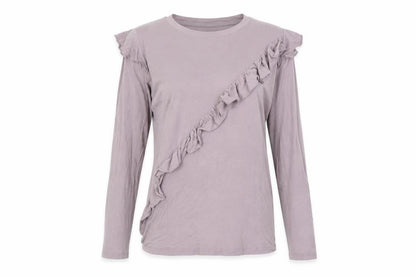 Womens UK Size 6 Topshop Purple Basic T-Shirt