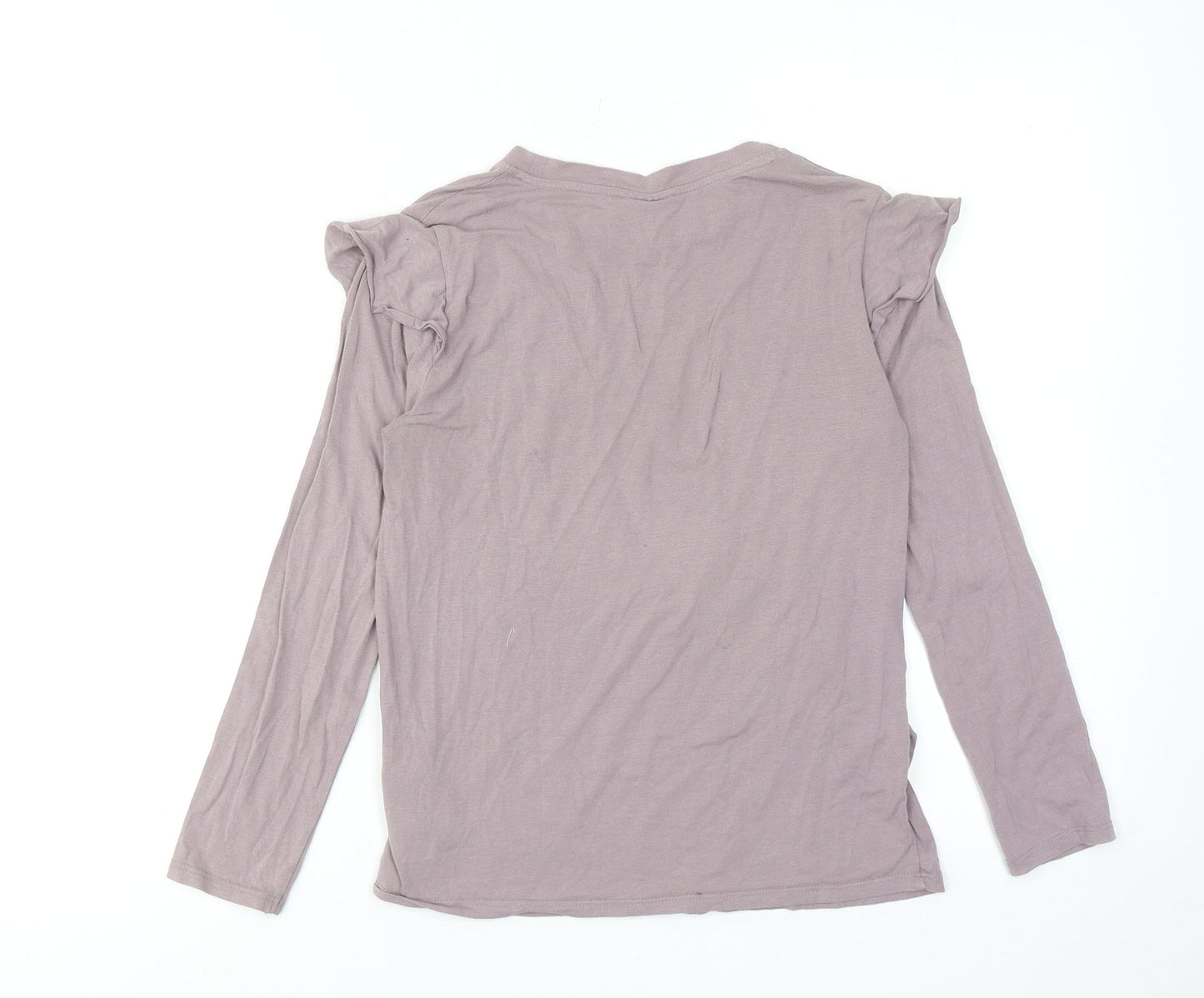Womens UK Size 6 Topshop Purple Basic T-Shirt