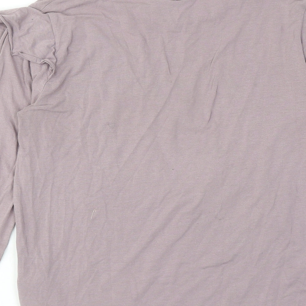 Womens UK Size 6 Topshop Purple Basic T-Shirt