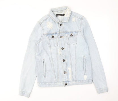 Condemned Nation Womens Blue Jacket Size S Button