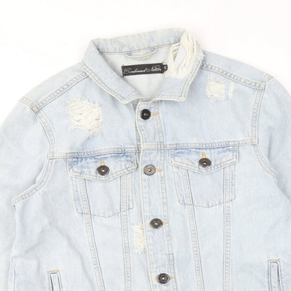 Condemned Nation Womens Blue Jacket Size S Button