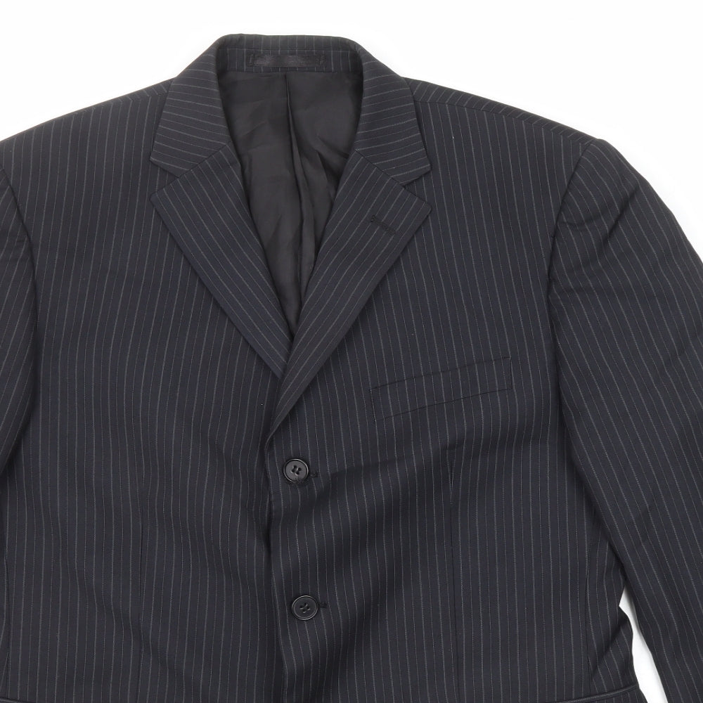 Mens UK Size 40 Burton Regular Black Suit Jacket