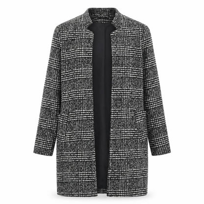 Womens UK Size 8 H&M Black Overcoat