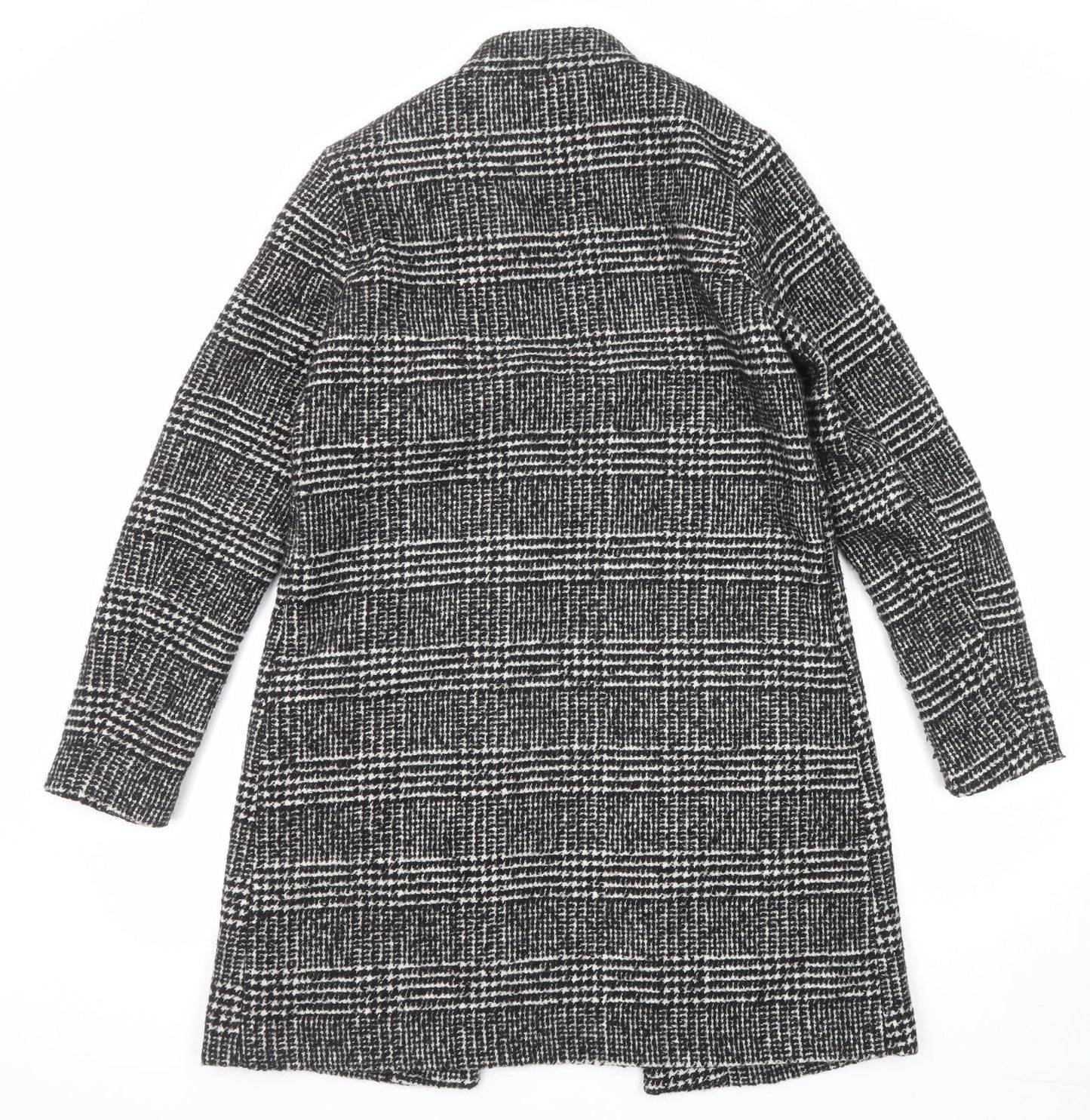 Womens UK Size 8 H&M Black Overcoat