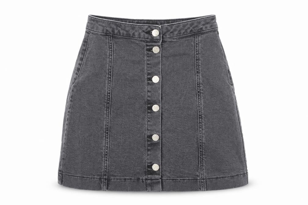 Womens UK Size 8 Missguided A-Line Denim Skirt