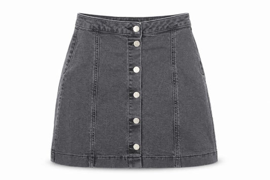 Womens UK Size 8 Missguided A-Line Denim Skirt