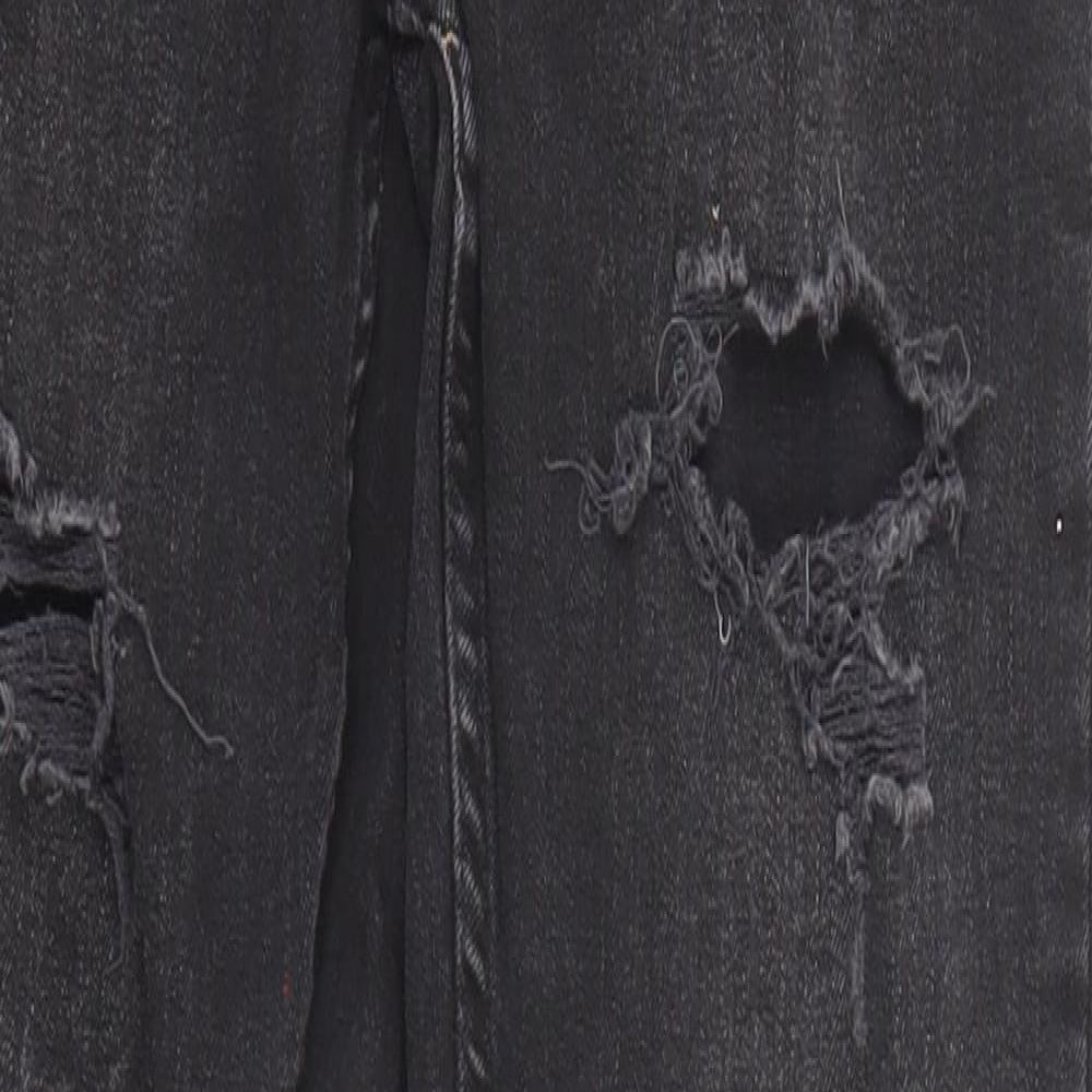 Denim & Co. Womens Black Cotton Skinny Jeans Size 8 Regular Zip