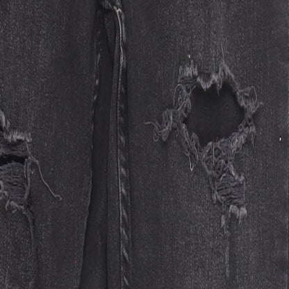 Denim & Co. Womens Black Cotton Skinny Jeans Size 8 Regular Zip