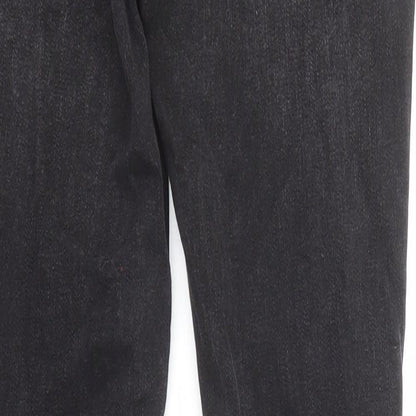 Denim & Co. Womens Black Cotton Skinny Jeans Size 8 Regular Zip