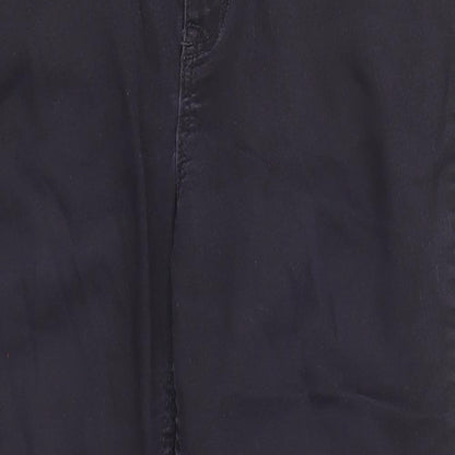 New Look Womens Black Cotton Skinny Jeans Size 12 Regular Zip