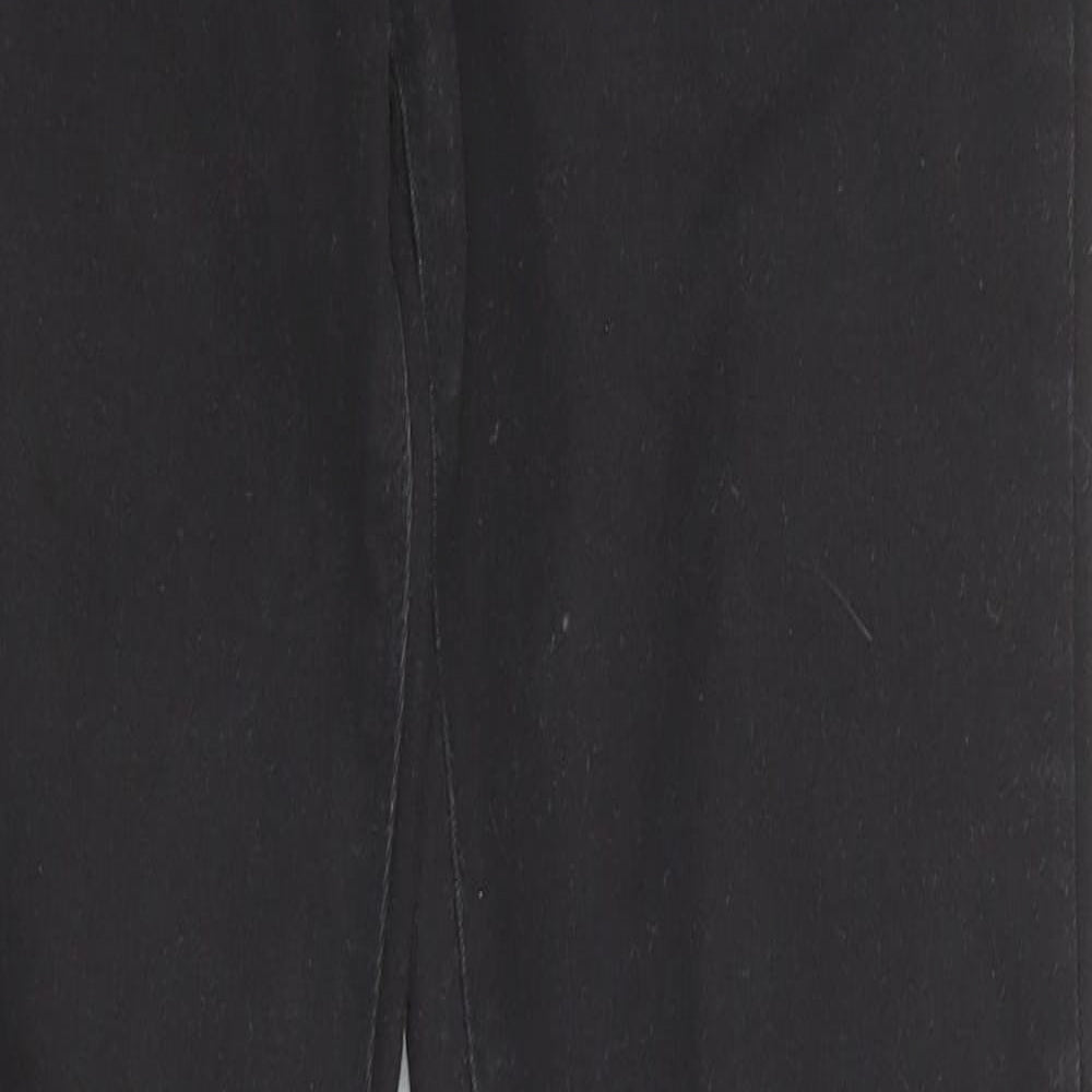 Dorothy Perkins Womens Black Cotton Skinny Jeans Size 12 Regular Zip