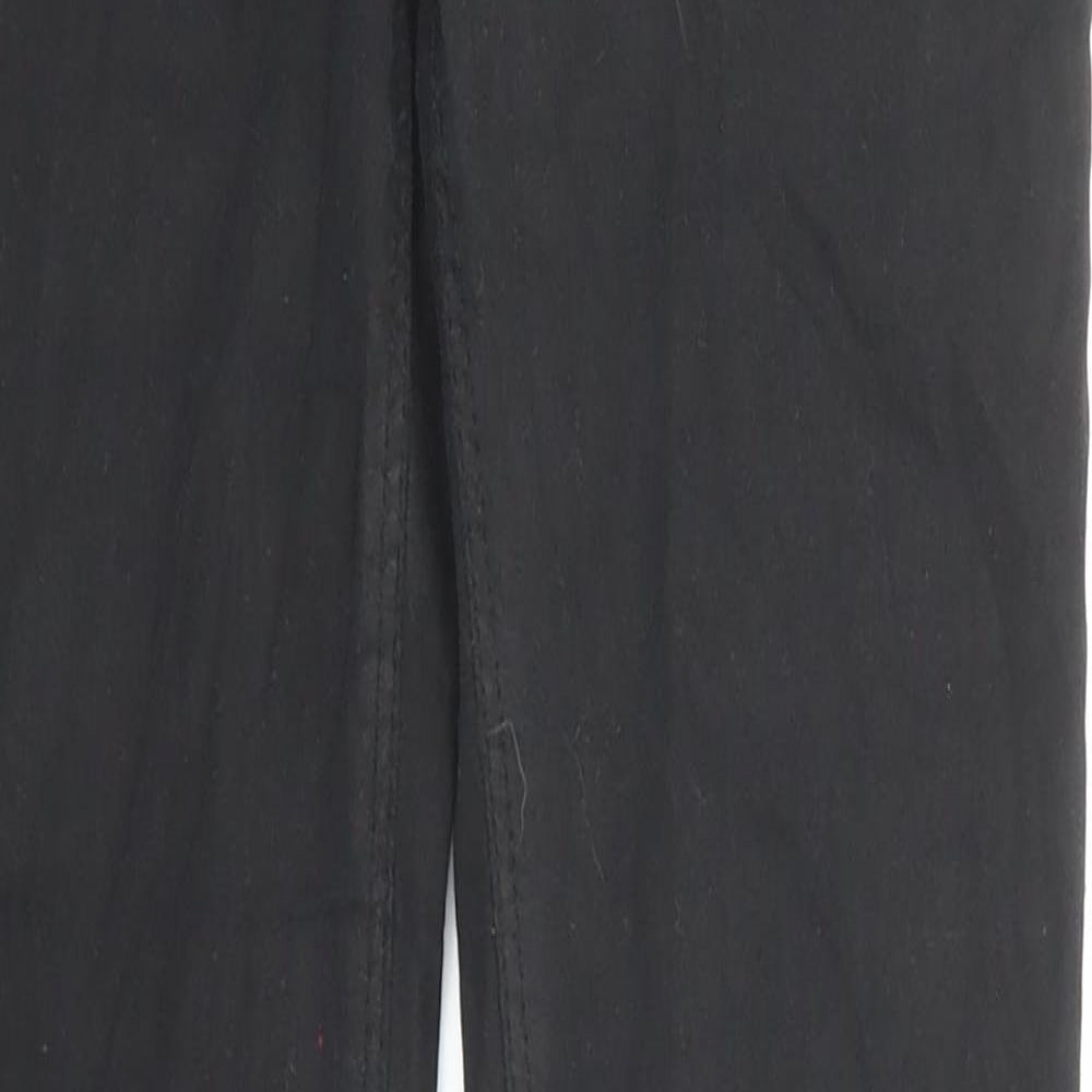 Mango Womens Black Cotton Skinny Jeans Size 10 Regular Zip