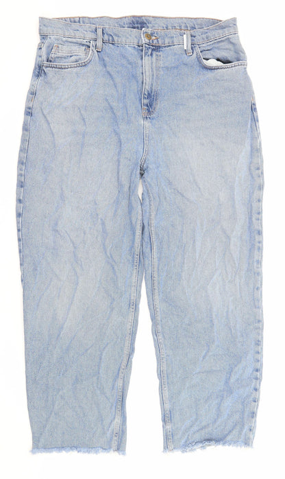 COLLUSION Womens Blue Cotton Tapered Jeans Size 38 in L30 in Regular Zip