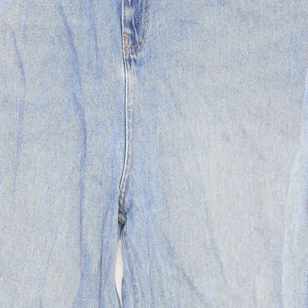 COLLUSION Womens Blue Cotton Tapered Jeans Size 38 in L30 in Regular Zip