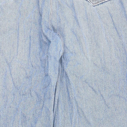 COLLUSION Womens Blue Cotton Tapered Jeans Size 38 in L30 in Regular Zip