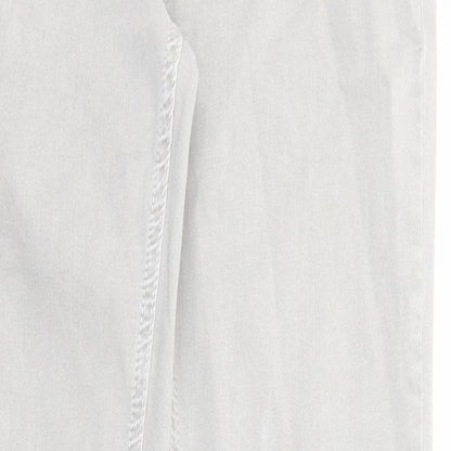 Mango Womens Grey Cotton Skinny Jeans Size 10 Regular Zip