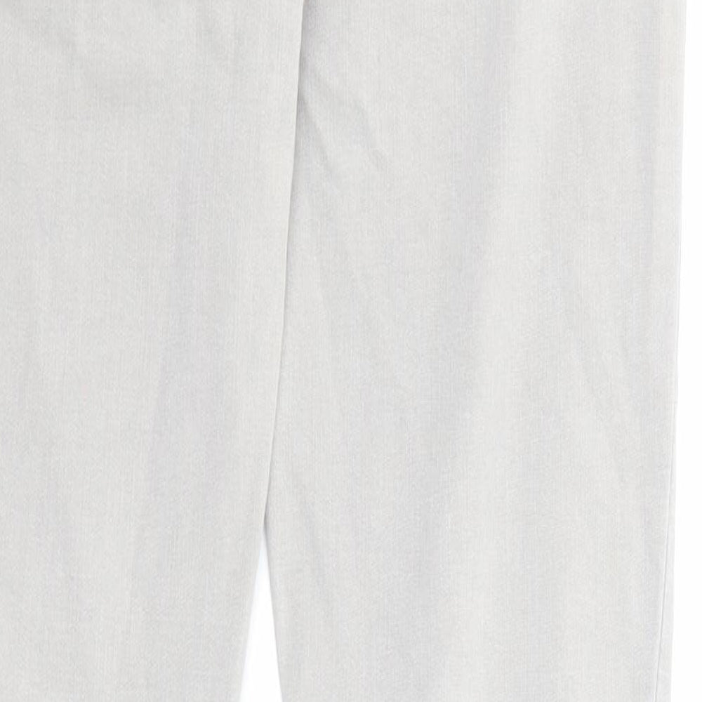 Mango Womens Grey Cotton Skinny Jeans Size 10 Regular Zip