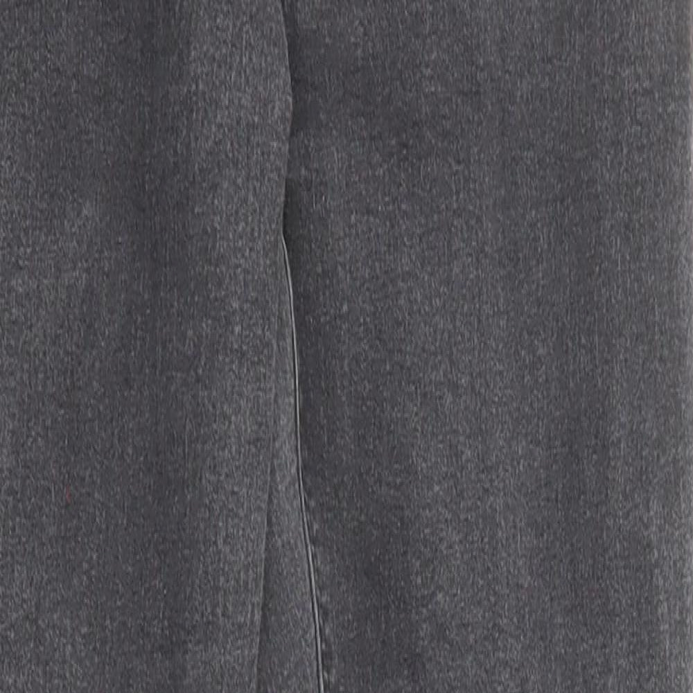 Topshop Womens Grey Cotton Skinny Jeans Size 25 in Regular Zip