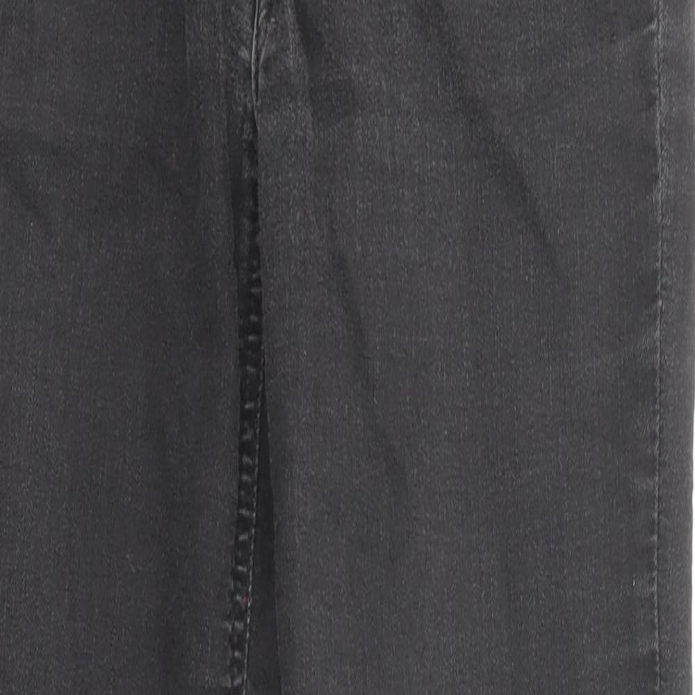Lee Womens Black Cotton Skinny Jeans Size 25 in Regular Zip