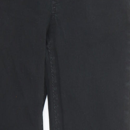 New Look Womens Black Cotton Skinny Jeans Size 10 Regular Zip