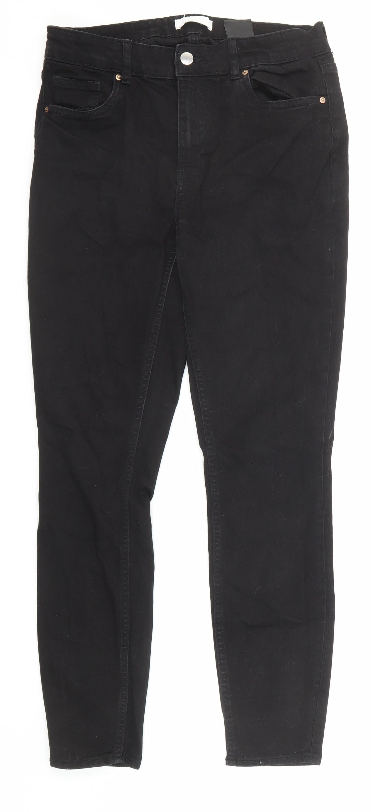 Womens UK Size 28 in H&M Regular Fit Skinny Black Jeans