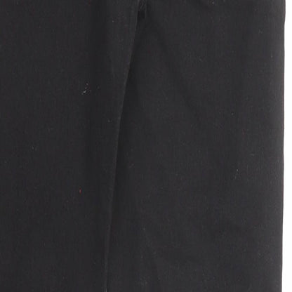 H&M Girls Black Cotton Skinny Jeans Size 10-11 Years Regular Zip