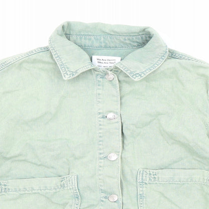 Pull&Bear Womens Green Jacket Size S Button