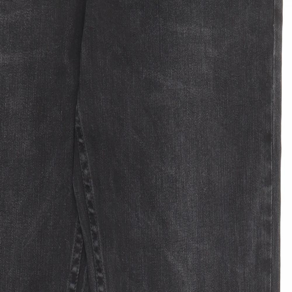 Mens UK Size 34 in Tommy Hilfiger Regular Fit Straight Black Jeans