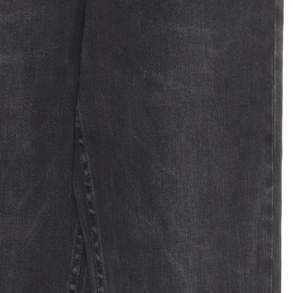 Mens UK Size 34 in Tommy Hilfiger Regular Fit Straight Black Jeans