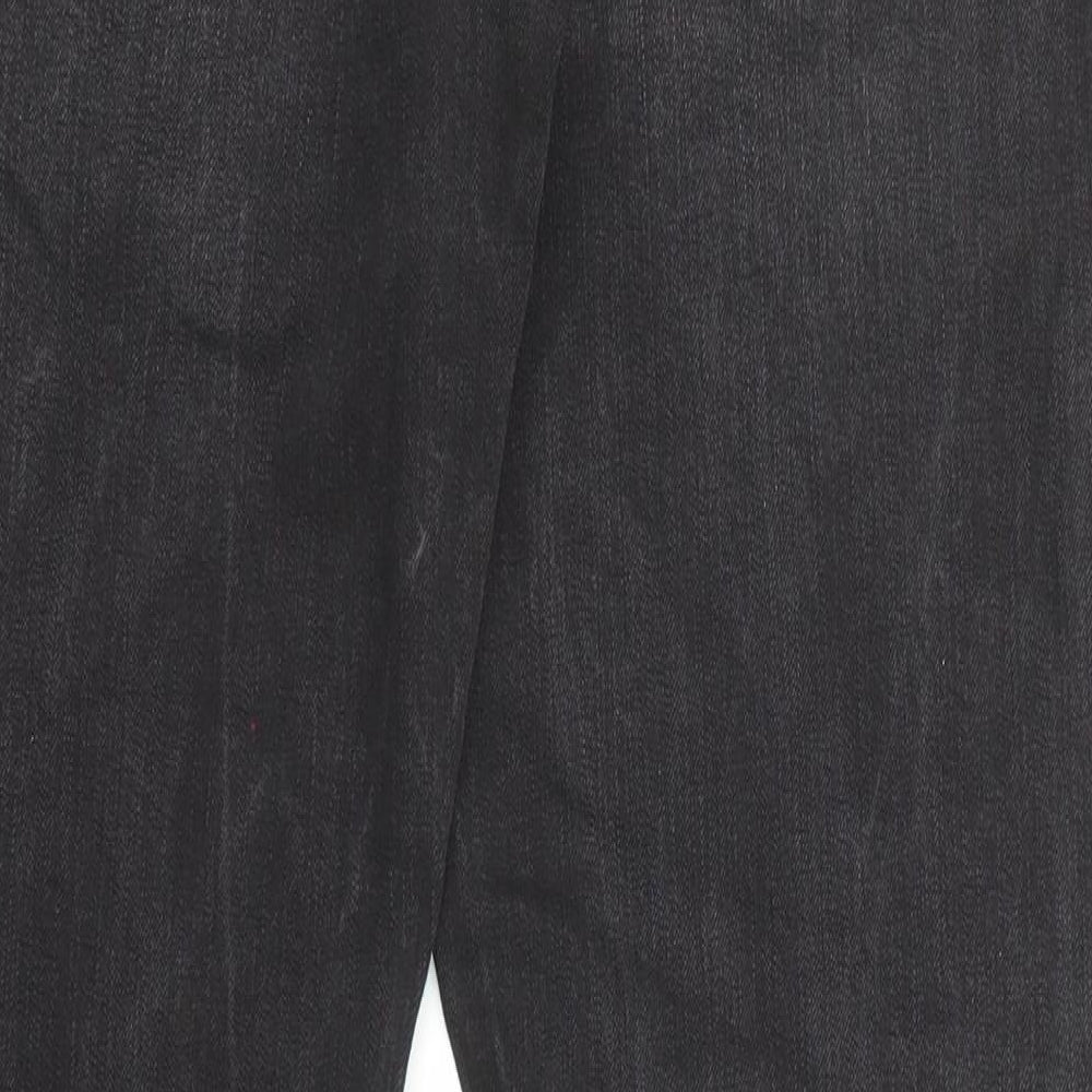 Mens UK Size 34 in Tommy Hilfiger Regular Fit Straight Black Jeans
