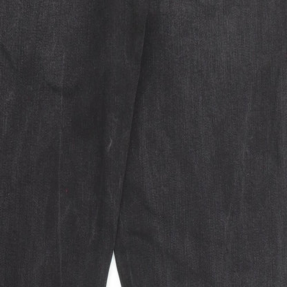 Mens UK Size 34 in Tommy Hilfiger Regular Fit Straight Black Jeans