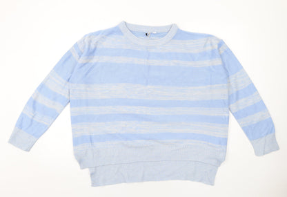 Womens UK Size S Capsule Blue Pullover Jumper