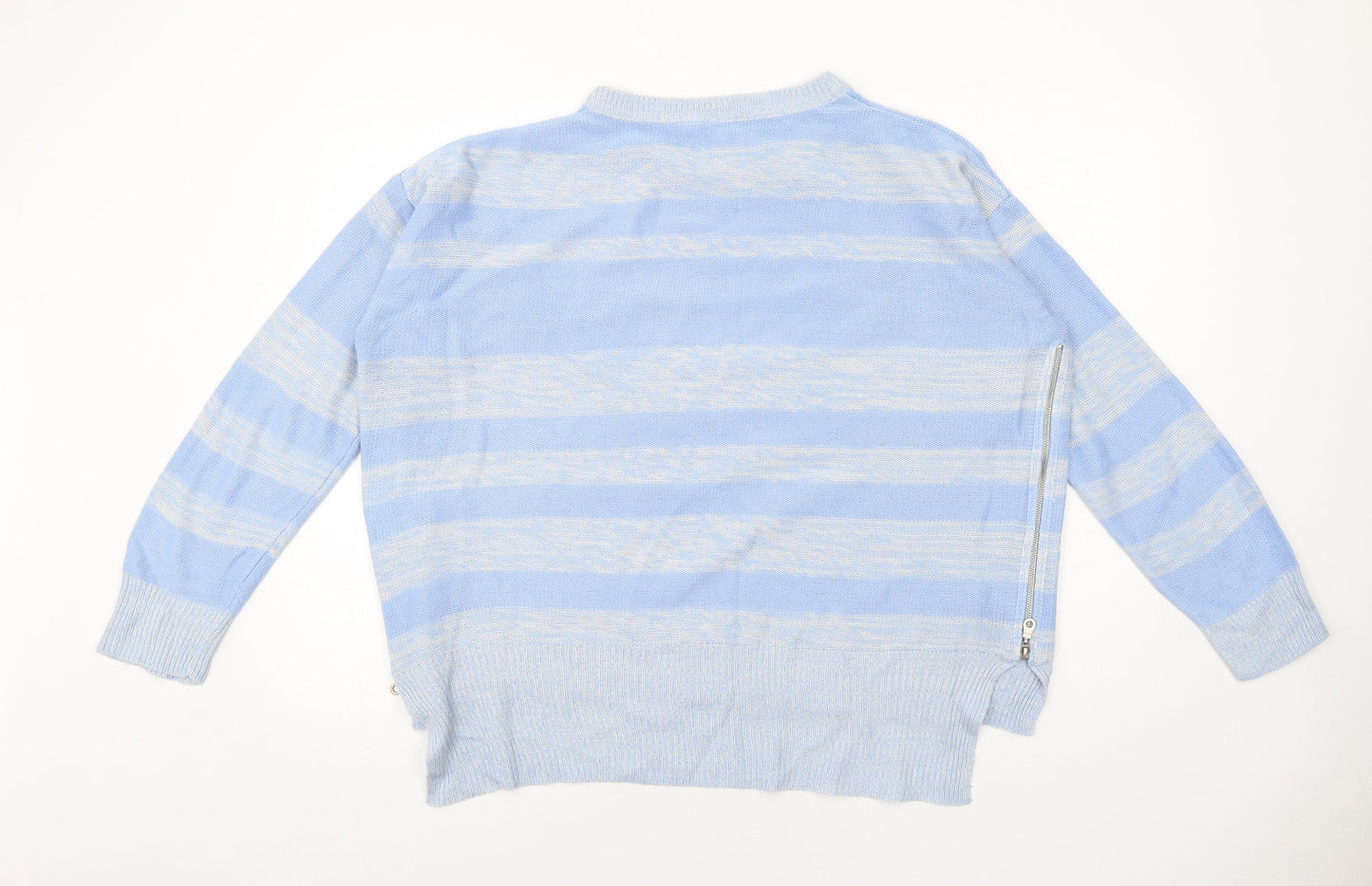 Womens UK Size S Capsule Blue Pullover Jumper