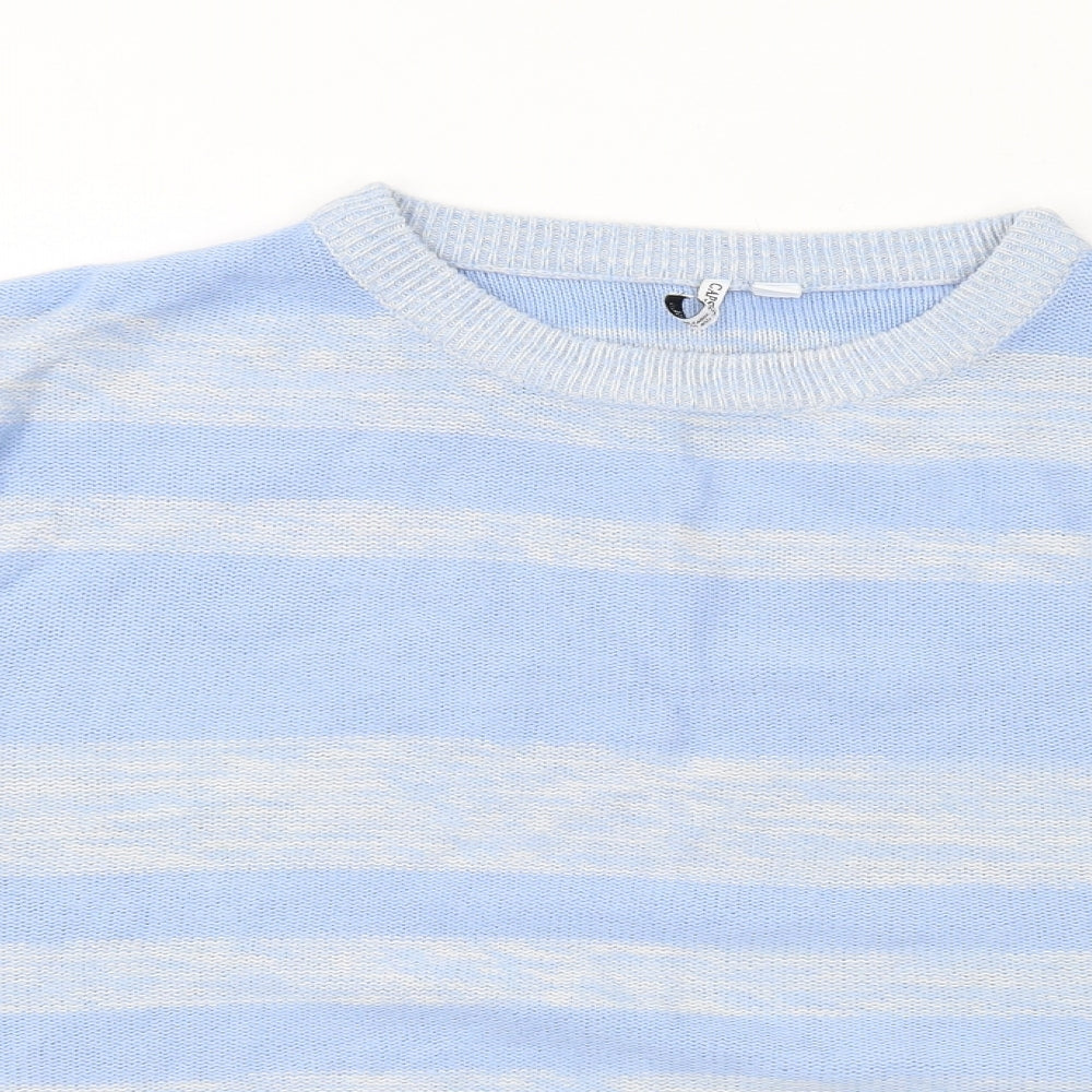 Womens UK Size S Capsule Blue Pullover Jumper