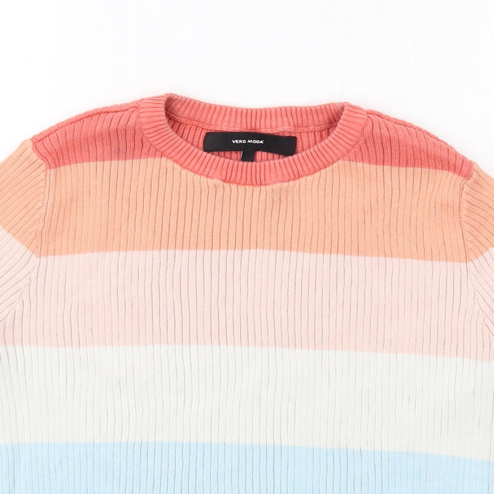 Womens UK Size L VERO MODA Multicoloured Pullover Jumper