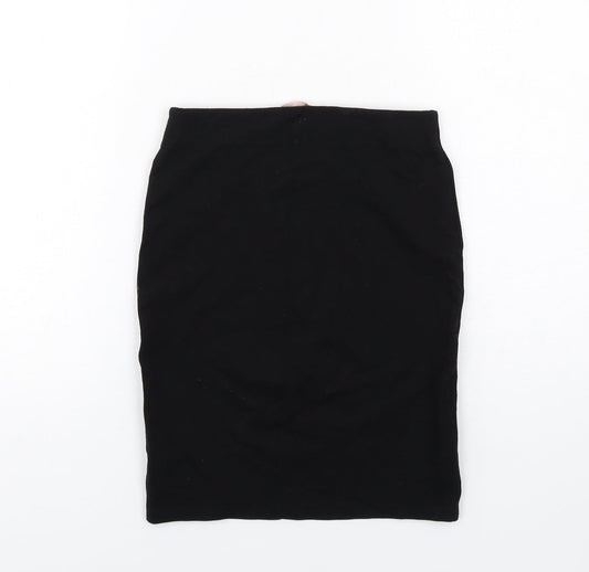 FOREVER 21 Womens Black Viscose Bandage Skirt Size S