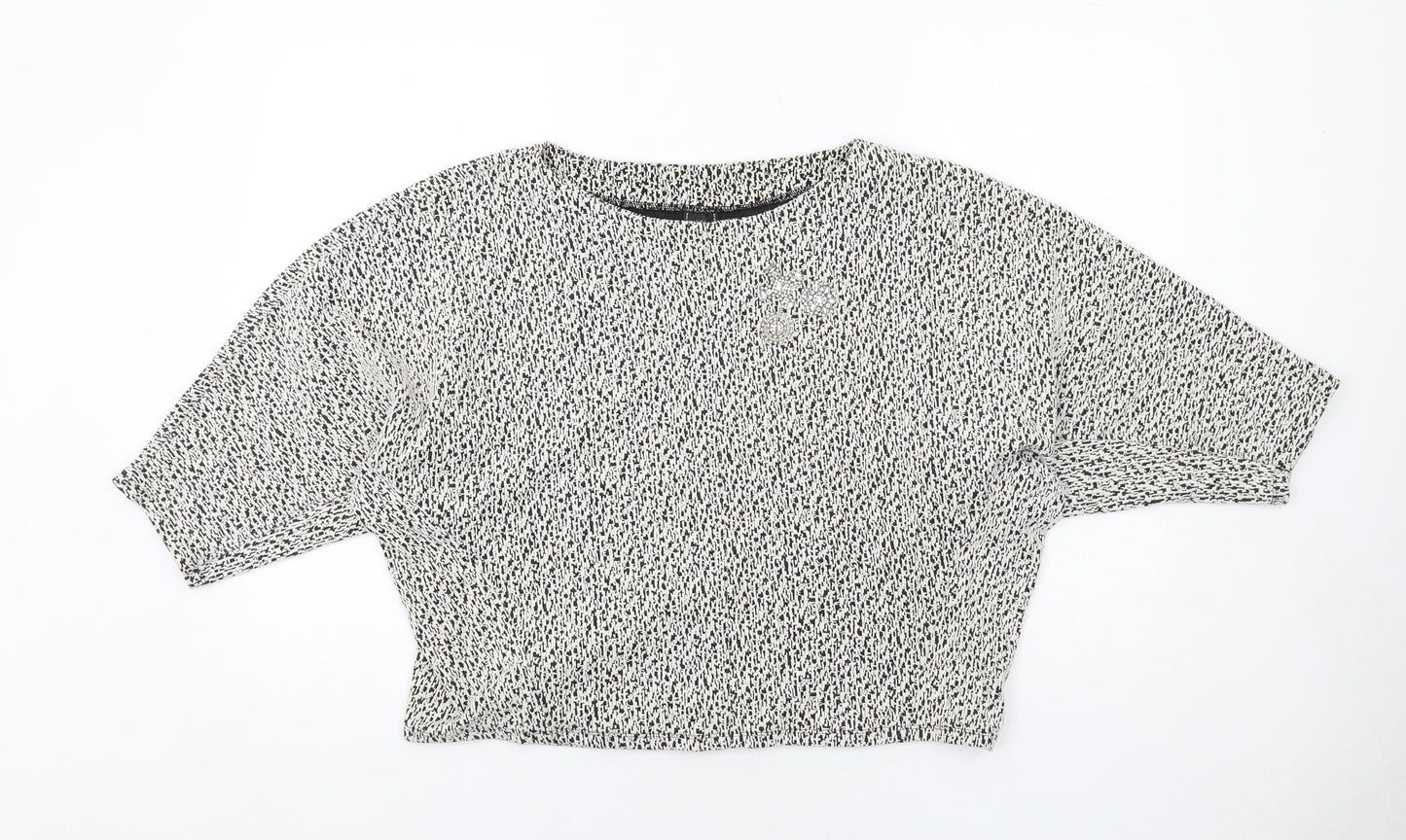 Womens UK Size M Zara White Basic Blouse