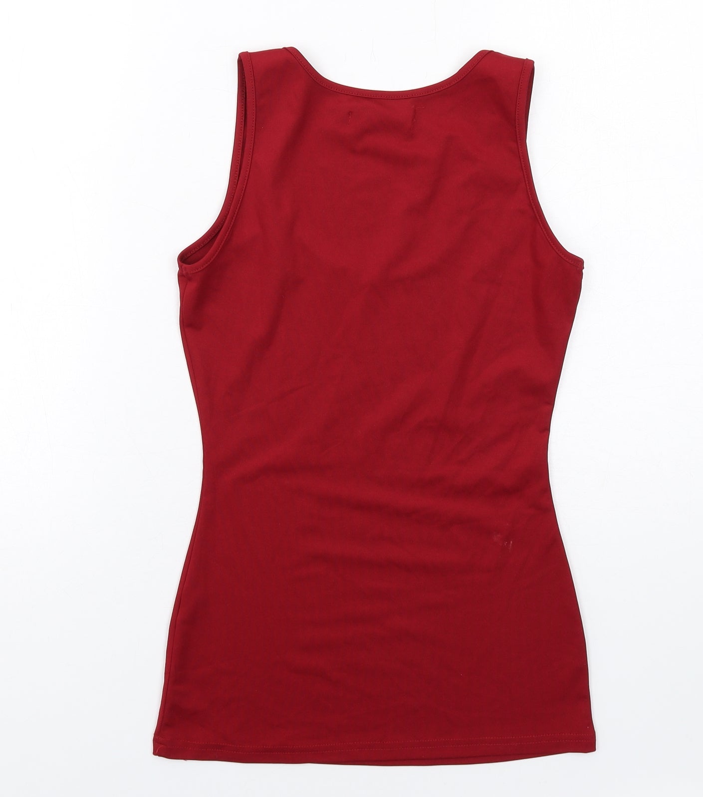 Womens UK Size 4 Missguided Red Basic Tank