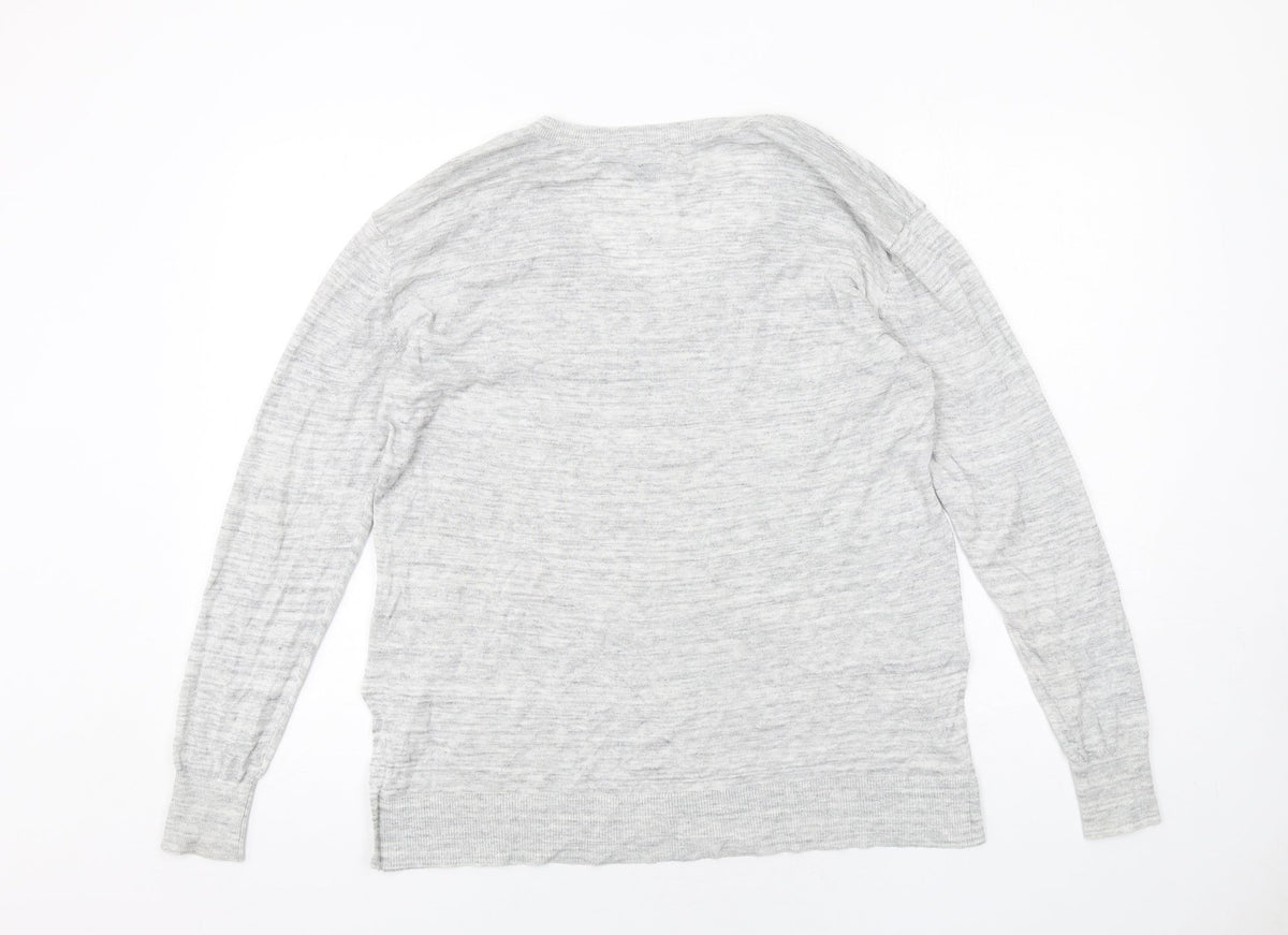 Womens UK Size L H&M Grey Pullover Jumper