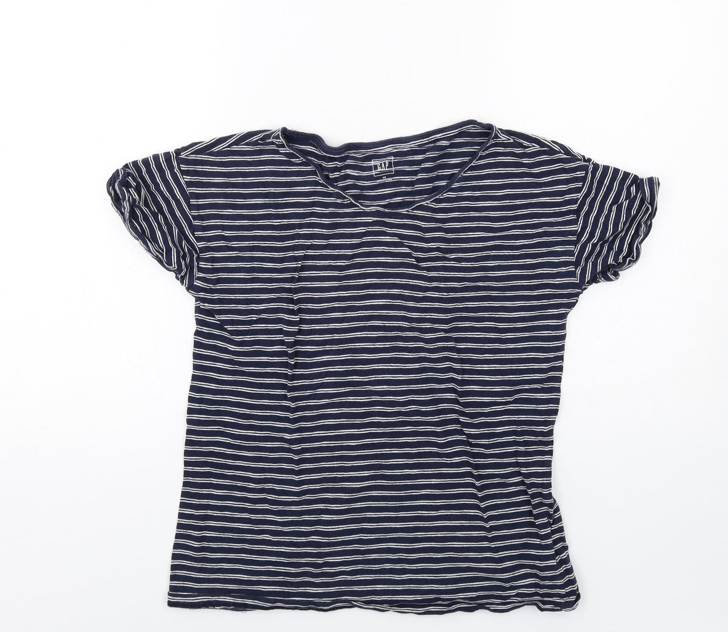 Womens UK Size XS Gap Blue Basic T-Shirt
